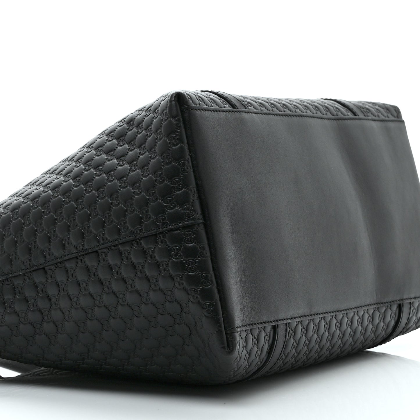 Soft Microguccissima Dome Satchel Black