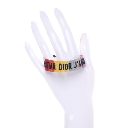 Christian Dior Woven Cotton J'Adior Friendship Bracelet 2 of 4