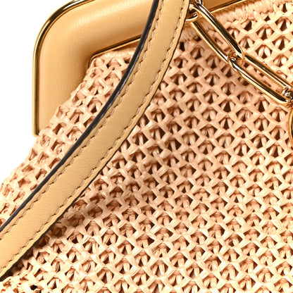 Fendi Raffia Nappa Macrame Small Fendi First Natural Sahara 9 of 12