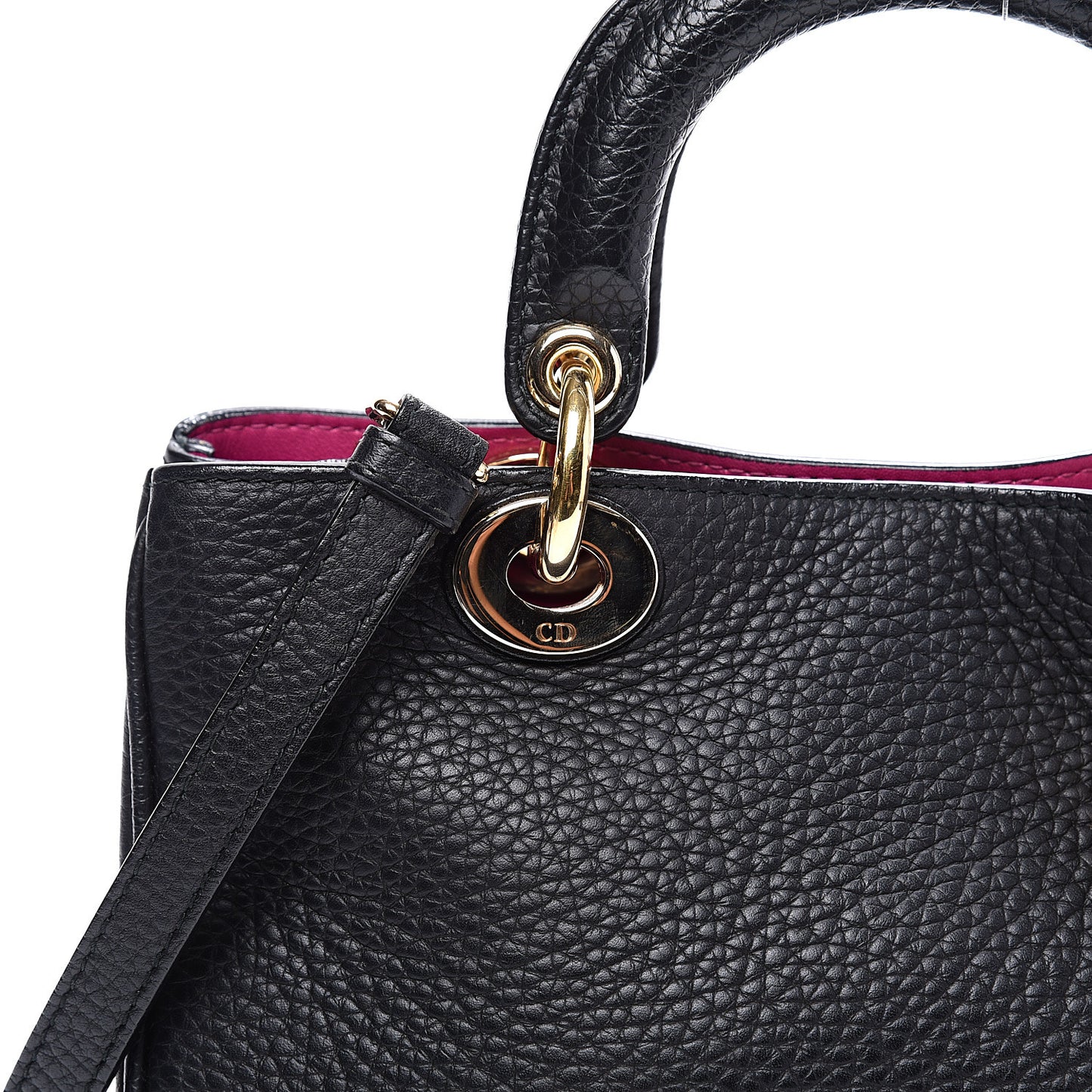 Bullcalf Small Diorissimo Tote Black Rose Indien