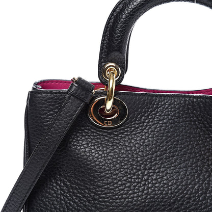 Christian Dior Bullcalf Small Diorissimo Tote Black Rose Indien 9 of 9