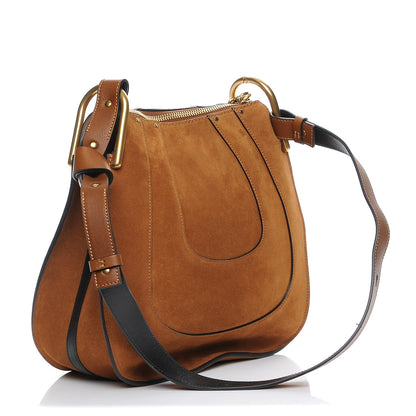 Chloe Suede Small Hayley Hobo Caramel 3 of 7