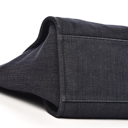 Chanel Denim Large Deauville Tote Dark Blue 13 of 15