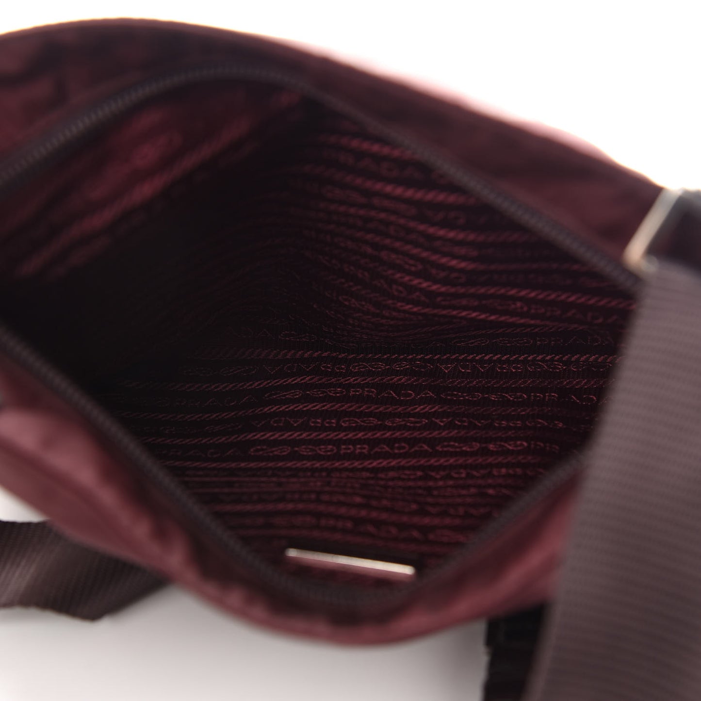 Tessuto Nylon Vela Messenger Bag Bordeaux
