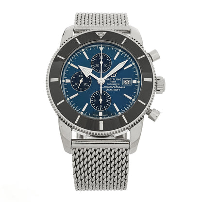 Breitling Stainless Steel 45mm Superocean Heritage II Chronograph Automatic Watch Blue A1332024 1 of 6