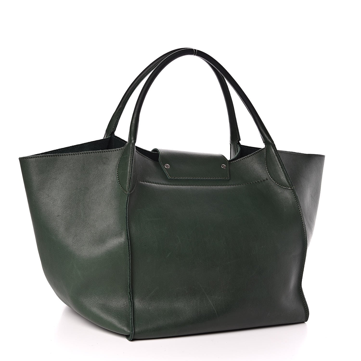 Celine Smooth Calfskin Medium Big Bag Dark Green 3 of 11
