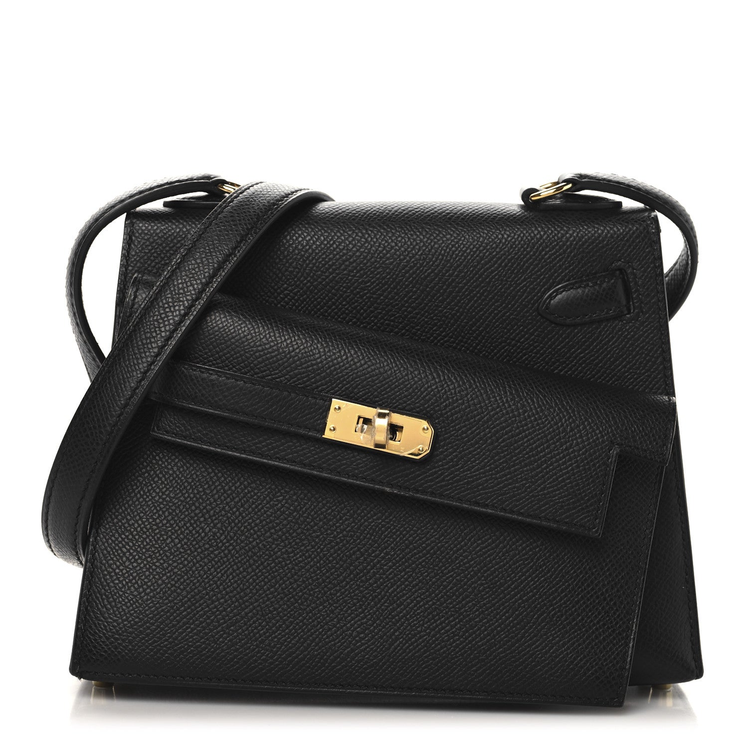Hermes Epsom Kelly En Desordre Sellier 20 Black 1 of 14