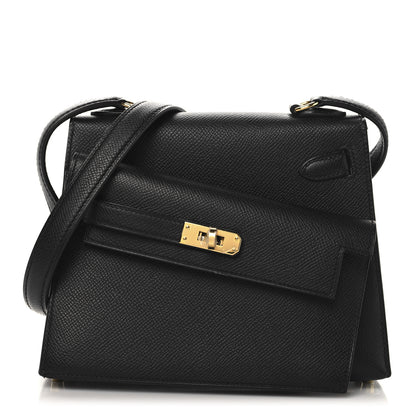 Hermes Epsom Kelly En Desordre Sellier 20 Black 1 of 14