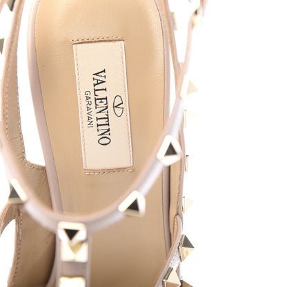 Valentino Garavani Patent Nappa Rockstud Ankle Strap 100mm Pumps 39.5 Poudre 8 of 10
