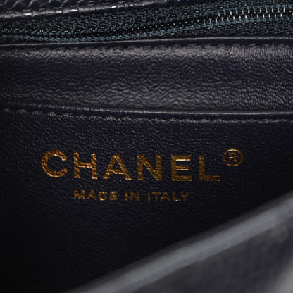 Chanel Caviar Quilted Mini Square Flap Navy 6 of 7