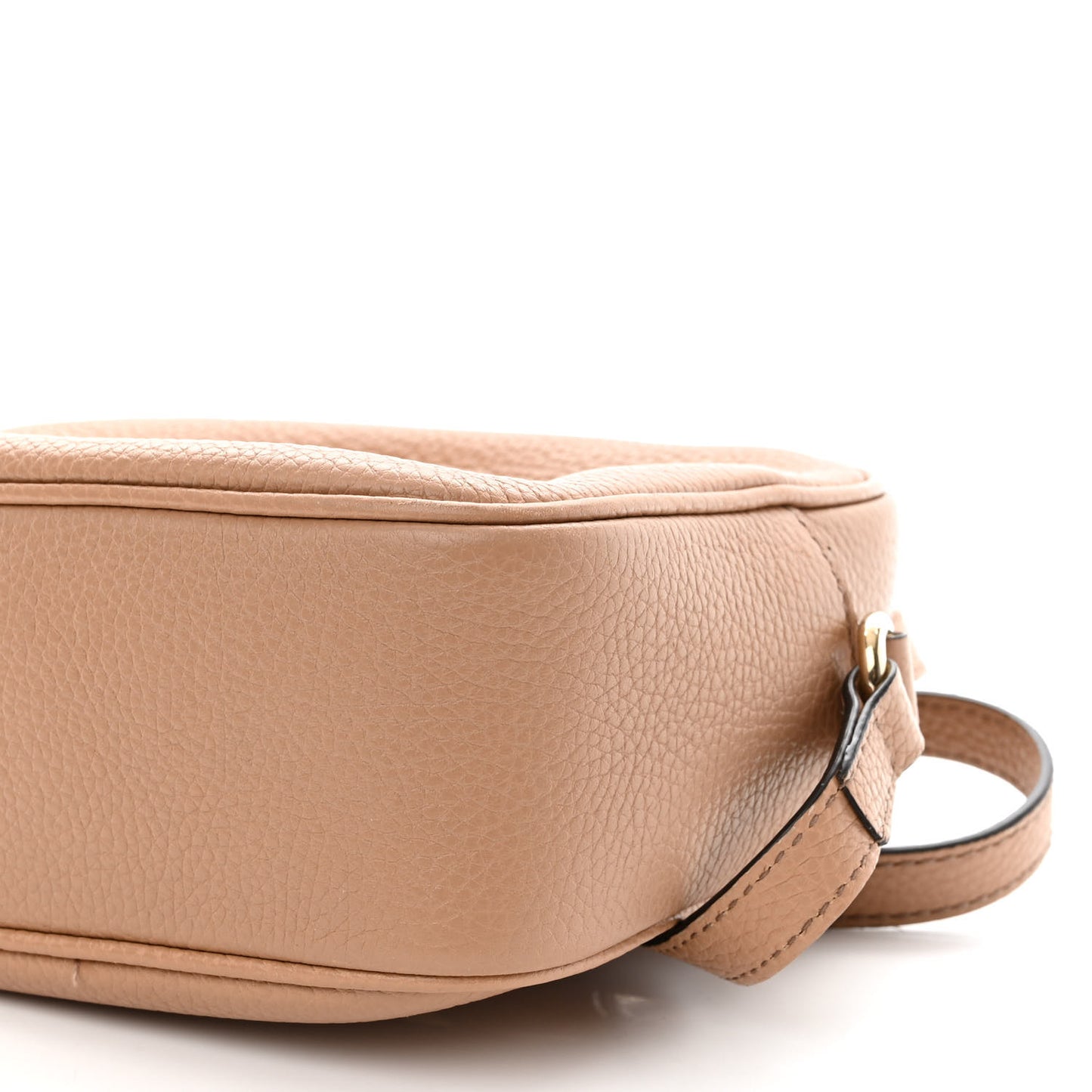 Pebbled Calfskin Small Soho Disco Bag Camelia