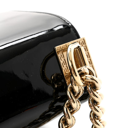 Versace Patent Palazzo Medusa Chain Shoulder Bag Black 12 of 12