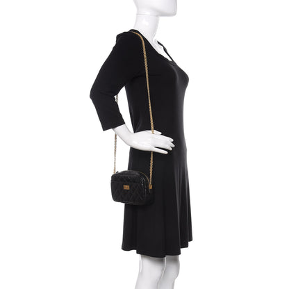 Chanel Aged Calfskin Quilted Mini Reissue Camera Case Black 2 of 10