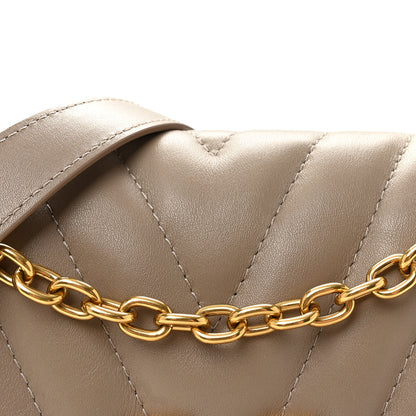 Louis Vuitton Calfskin LV New Wave Chain Bag Taupe 7 of 9