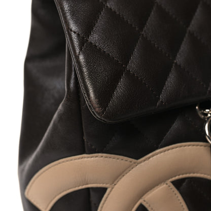 Chanel Calfskin Quilted Large Cambon Flap Brown Beige 12 of 12