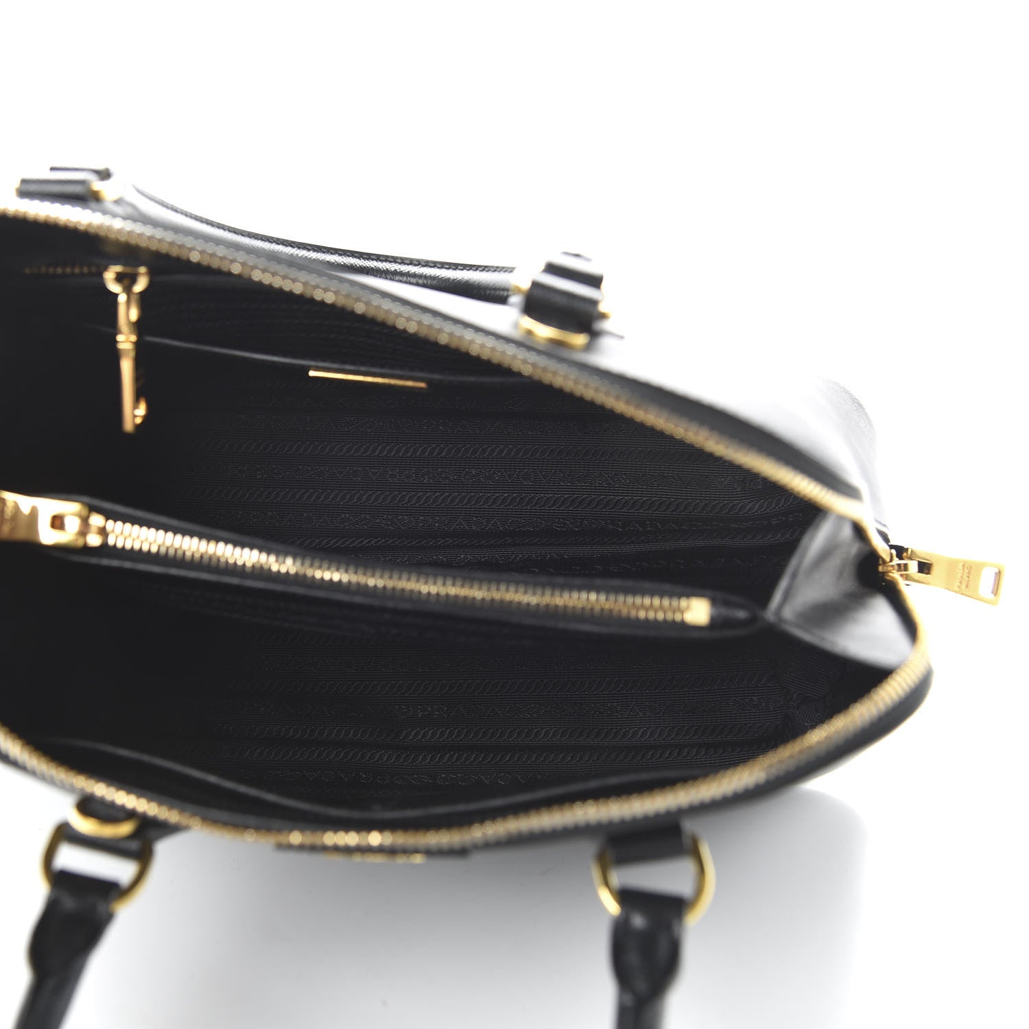 Prada Saffiano Lux Medium Promenade Tote Black 5 of 9