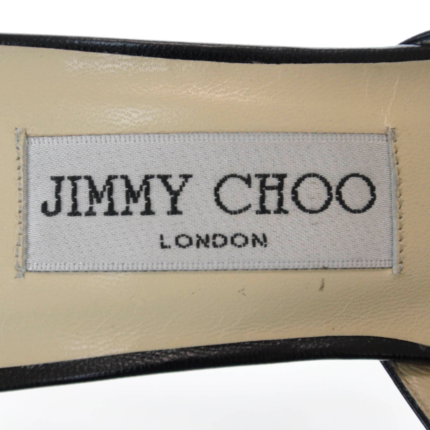 Jimmy Choo Leather Kitten Heels Slides 37 Black 5 of 6