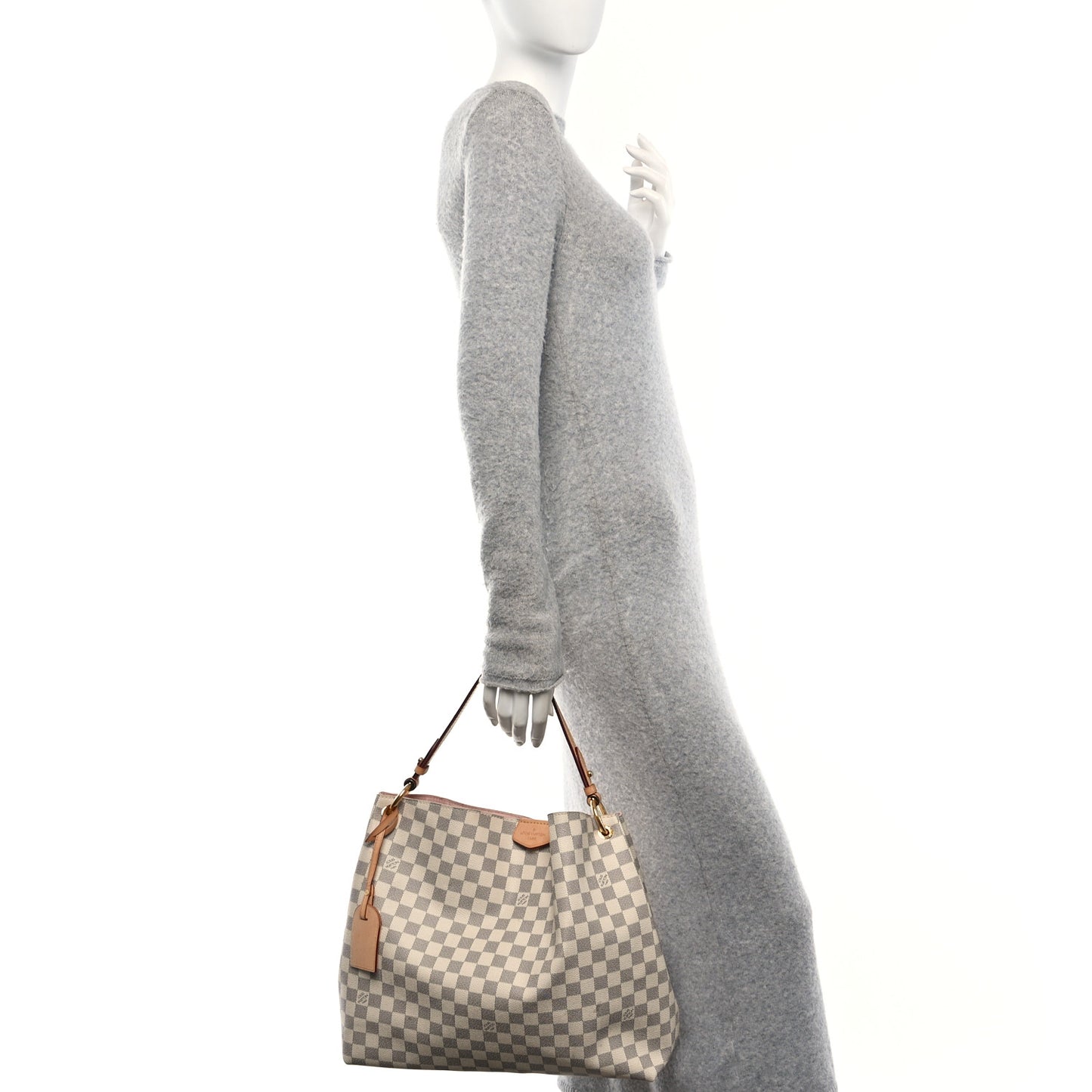 Damier Azur Graceful MM Rose Ballerine