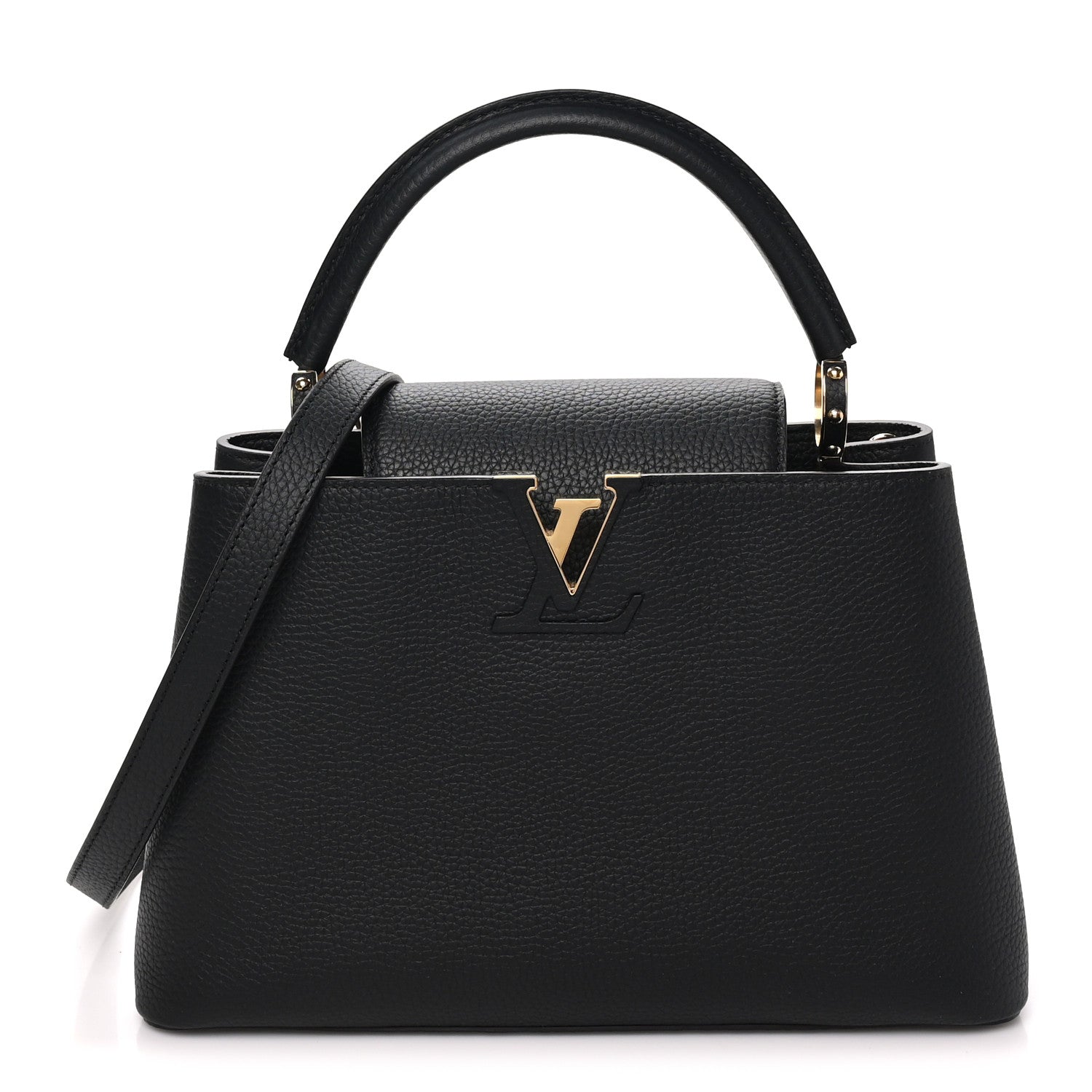 Louis Vuitton Taurillon Capucines BB Black 1 of 9