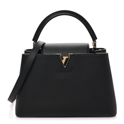 Louis Vuitton Taurillon Capucines BB Black 1 of 9
