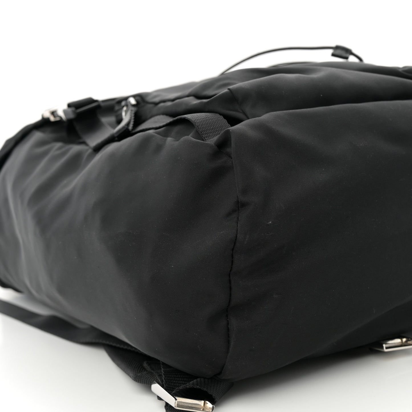 Tessuto Nylon Montagna Double Buckle Backpack Black