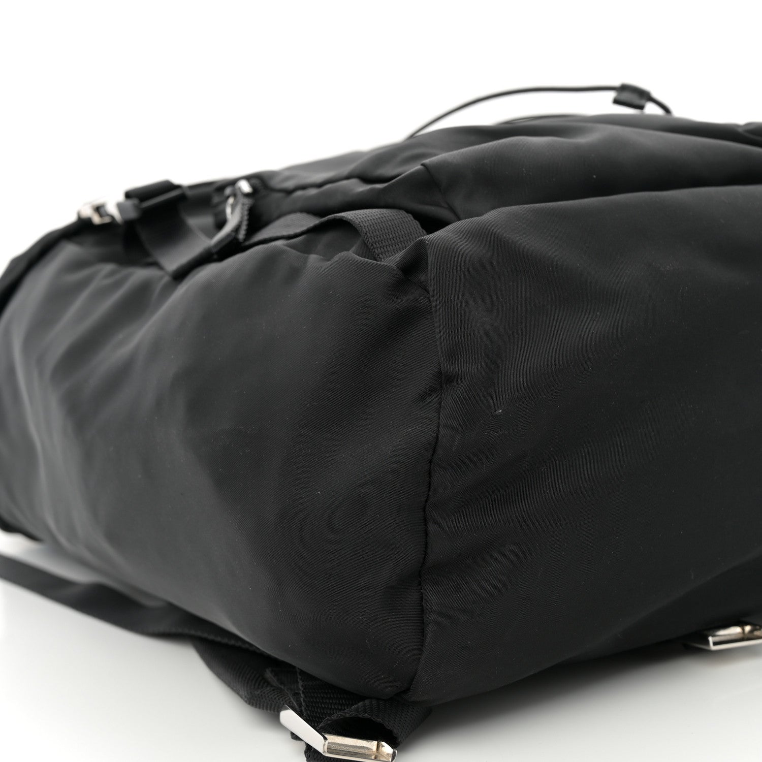 Prada Tessuto Nylon Montagna Double Buckle Backpack Black 10 of 11