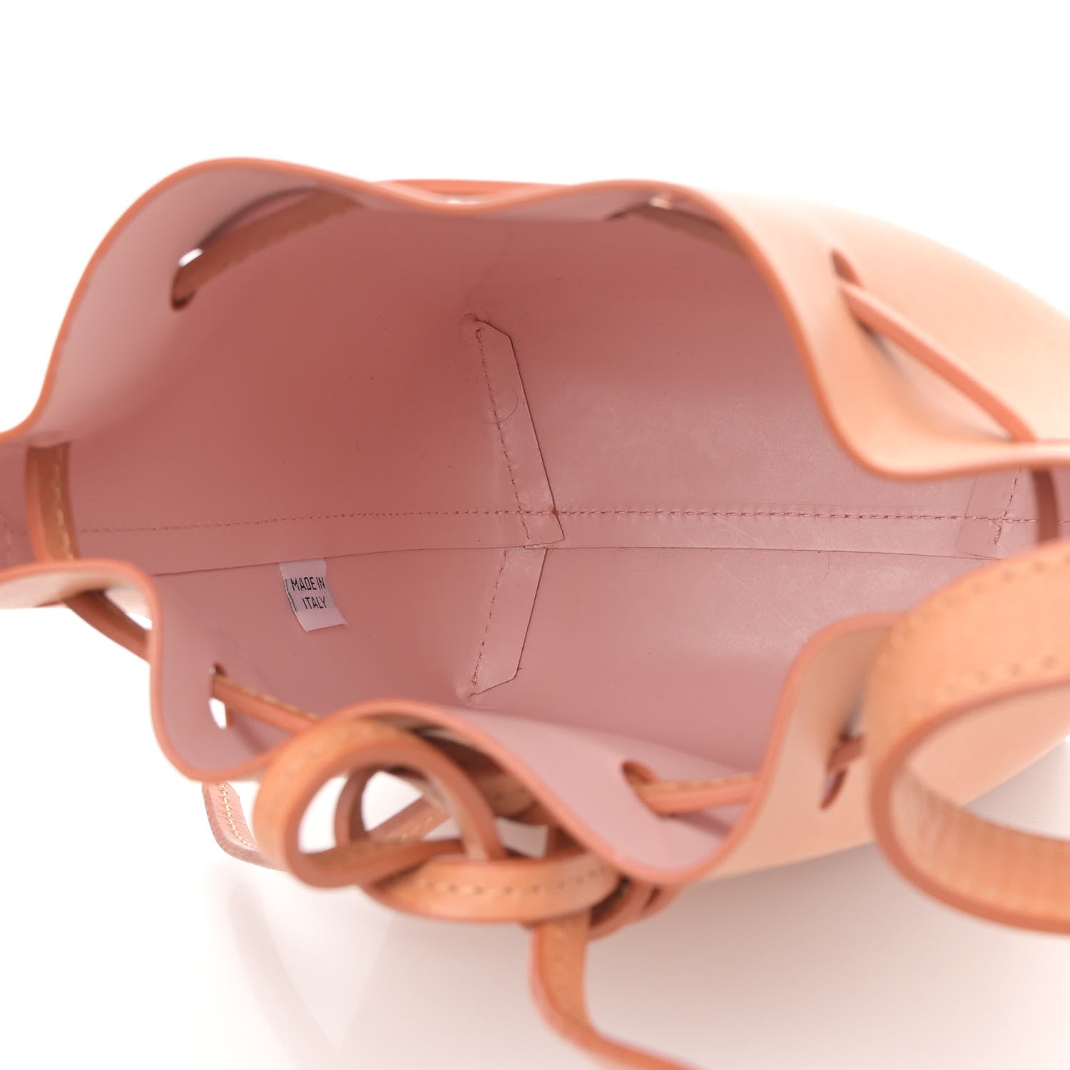 Mansur Gavriel Vegetable Tanned Calfskin Mini Bucket Bag Camello Rosa 4 of 10