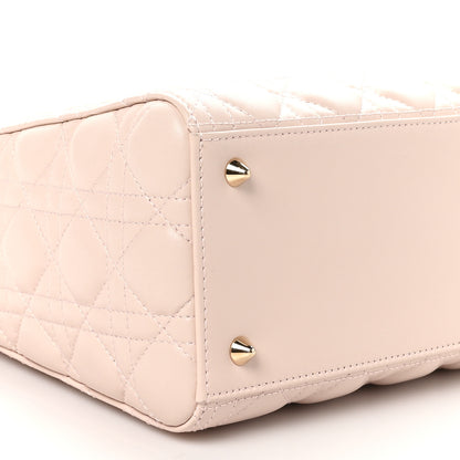 Christian Dior Lambskin Cannage Medium Lady Dior Light Pink 9 of 10