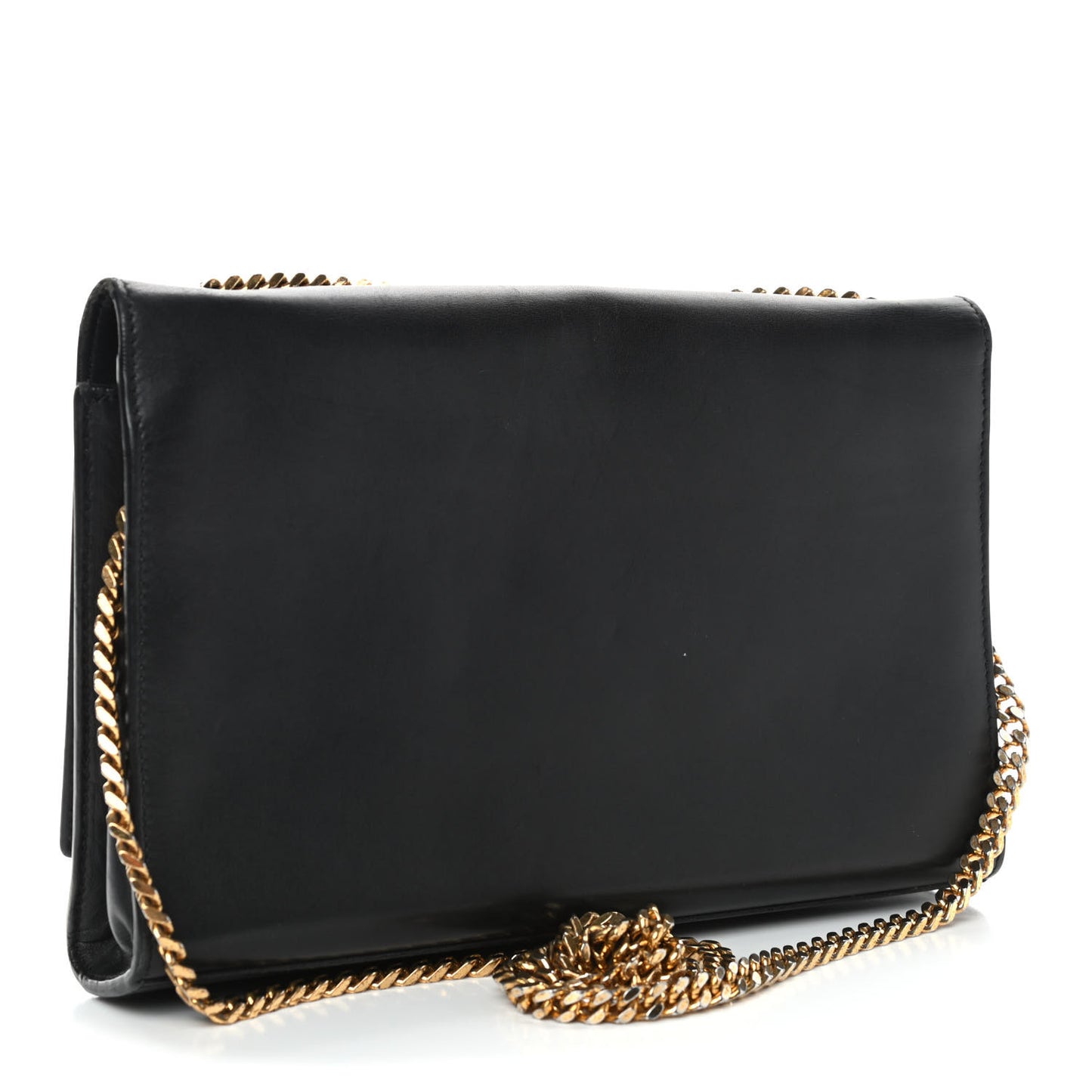 Smooth Calfskin Medium Classic Monogram Kate Tassel Satchel Black