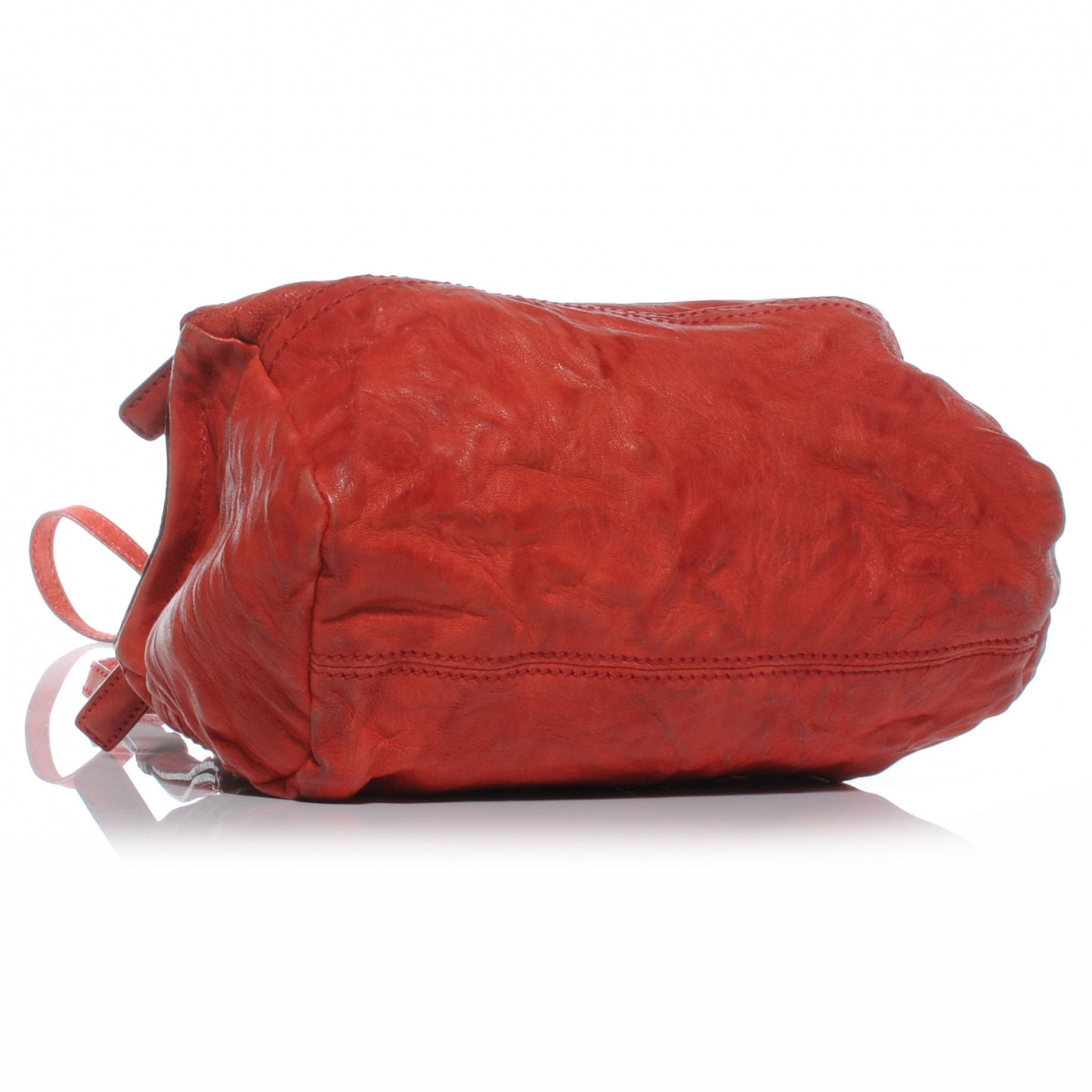Tumbled Sheepskin Mini Pandora Bag Red