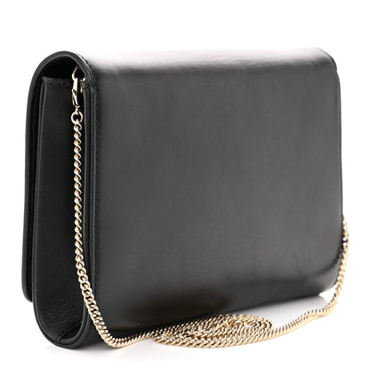 Versace Vitello Palazzo Medusa Evening Clutch Bag Black 3 of 12