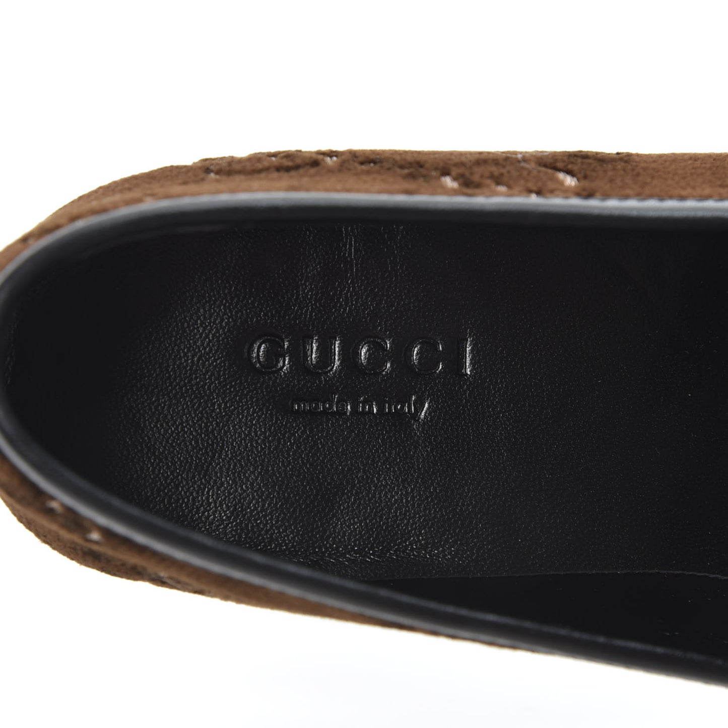 Velvet GG Monogram Horsebit Womens Jordaan Loafers 36 Brown Black
