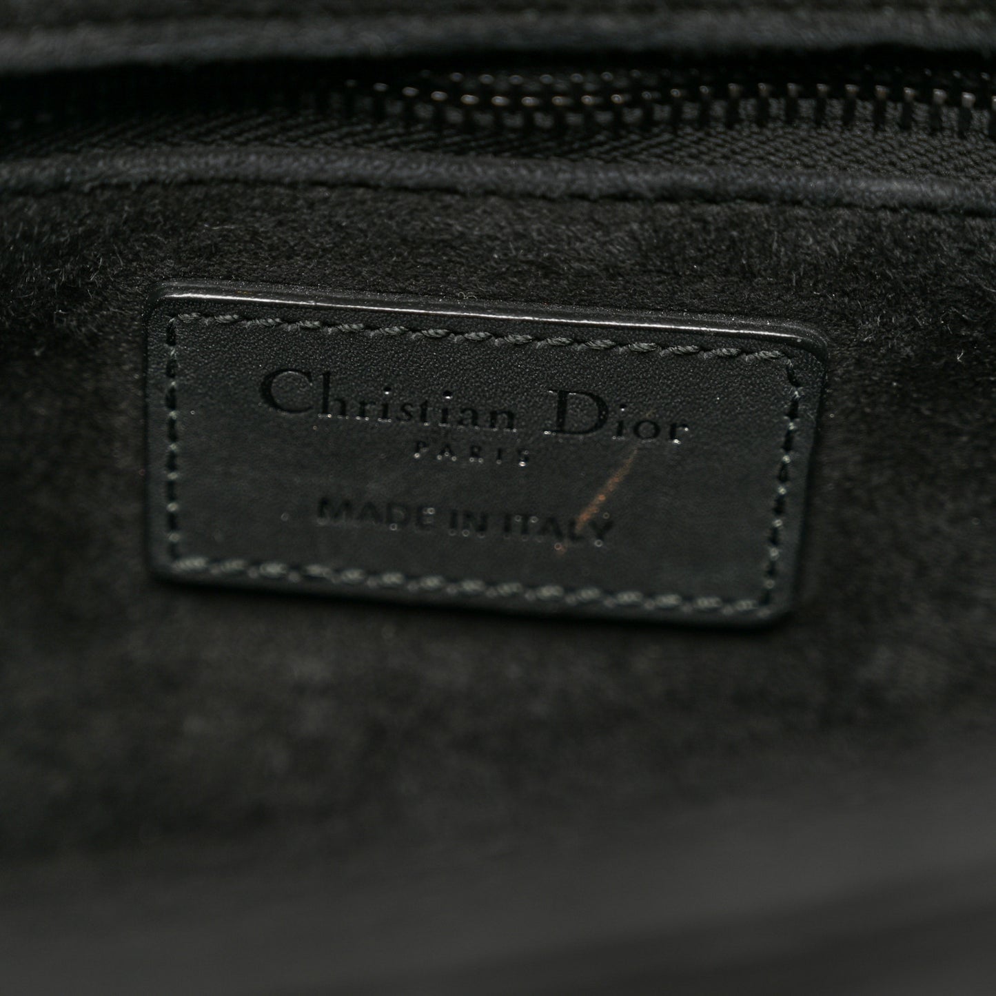 Ultra Matte Calfskin Cannage Medium Lady Dior Black