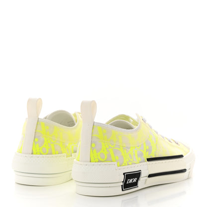 Christian Dior Technical Canvas Oblique Mens B23 Low Top Sneaker 40 Yellow 4 of 9
