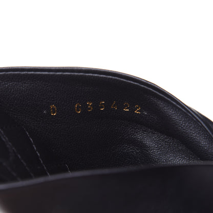 Chanel Lambskin Pearl Bow CC Flat Sandals 37.5 Black 10 of 11