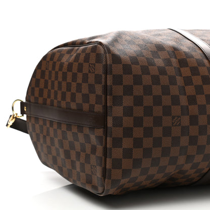 Louis Vuitton Damier Ebene Keepall Bandouliere 55 8 of 9