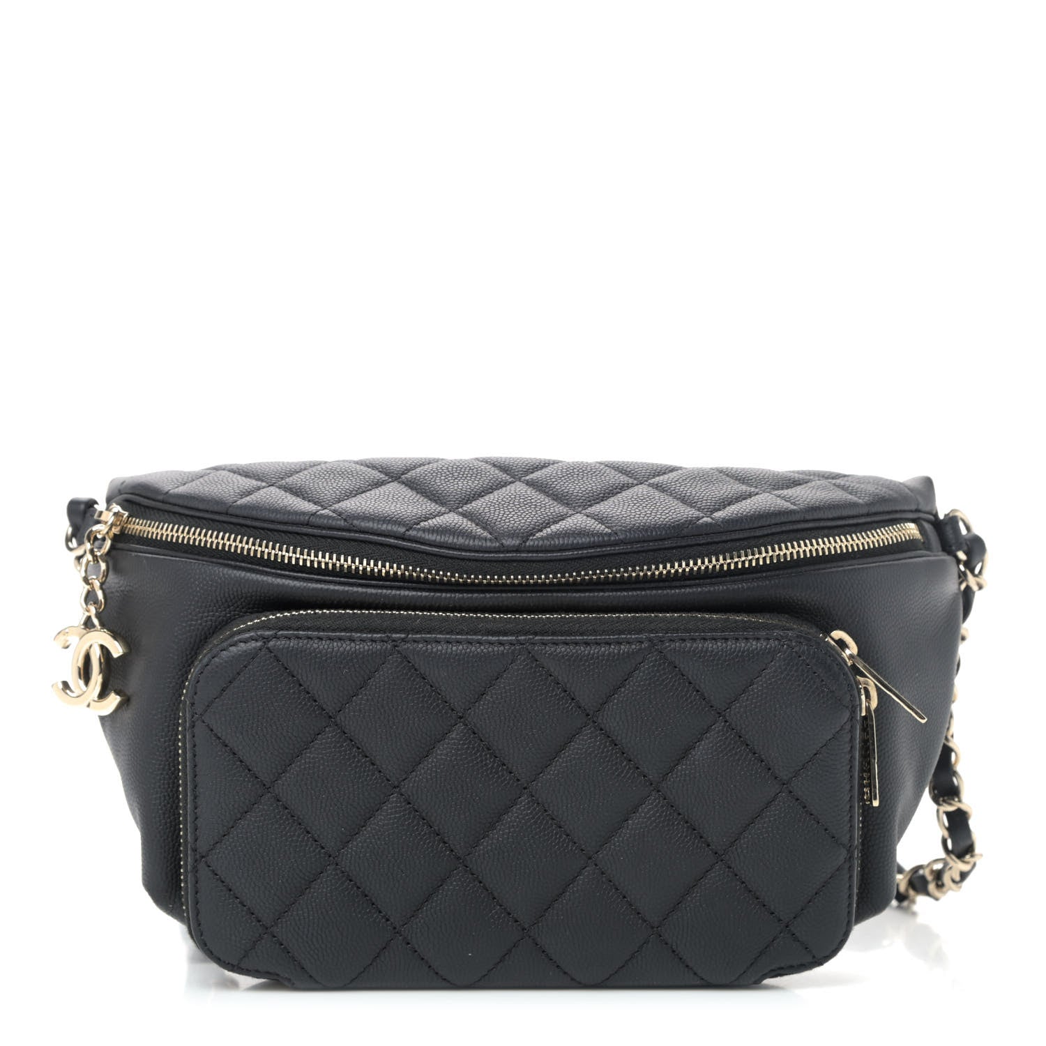Chanel Caviar Quilted Business Affinity Waist Belt Bag Black 1 of 4