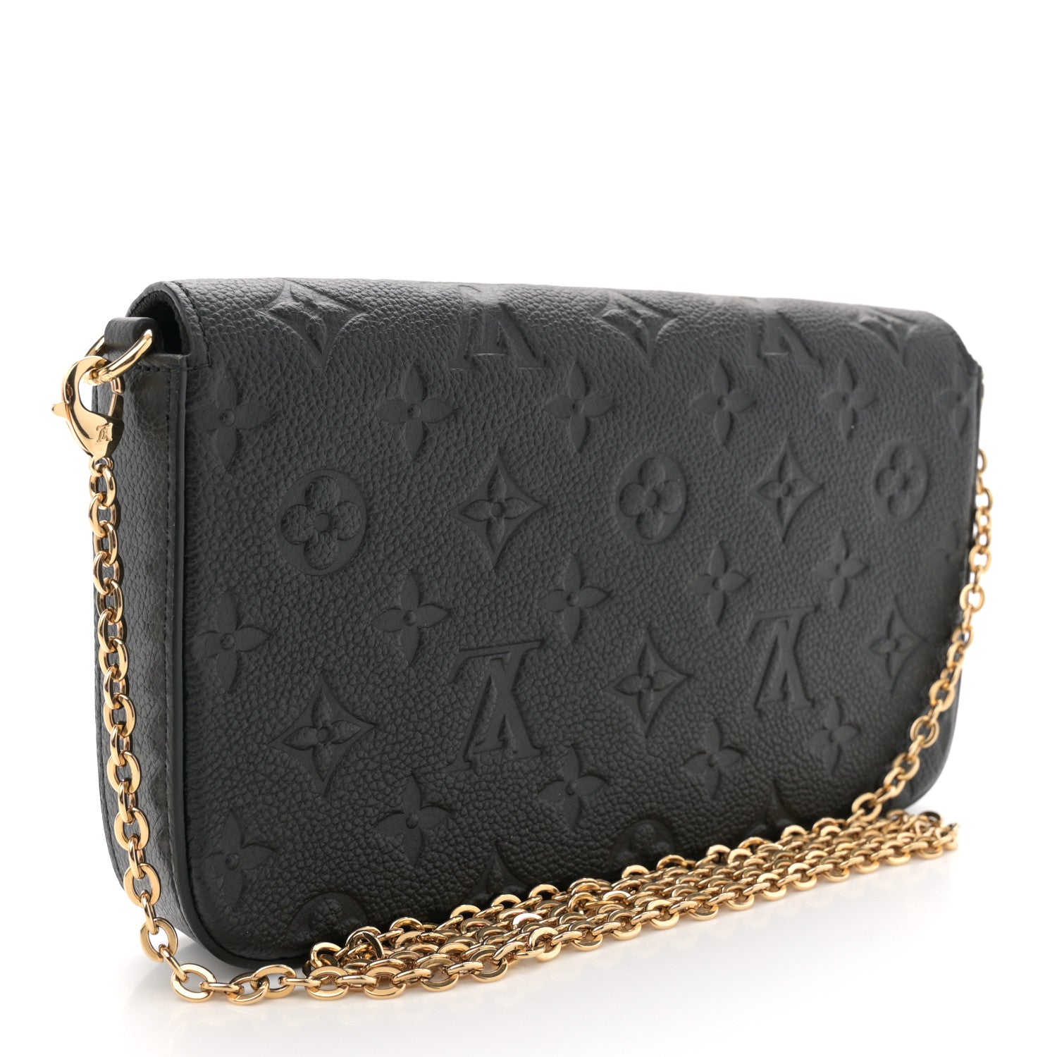 Louis Vuitton Empreinte Pochette Felicie Chain Wallet Black 4 of 11
