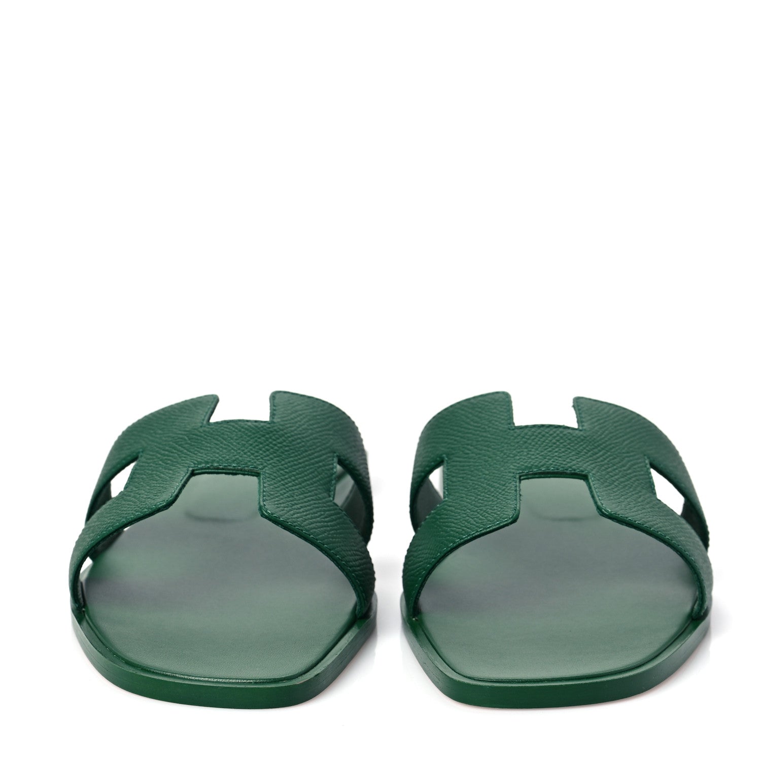 Hermes Epsom Oran Sandals 40 Vert Cactus 2 of 8
