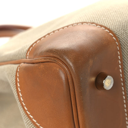 Hermes Toile Natural Barenia Flag HAC Birkin 40 Fauve Paprika 9 of 16