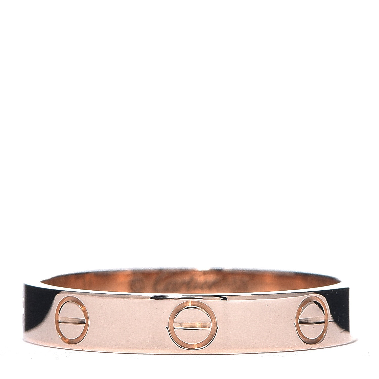Cartier 18K Pink Gold 3.5mm LOVE Wedding Band Ring 58 8.5 1 of 5