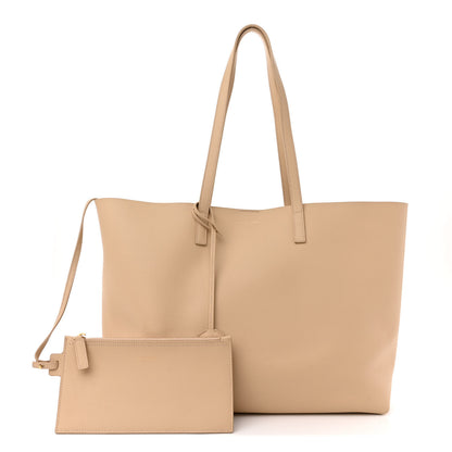 Saint Laurent Calfskin Large Shopping Tote Dark Beige 3 of 15