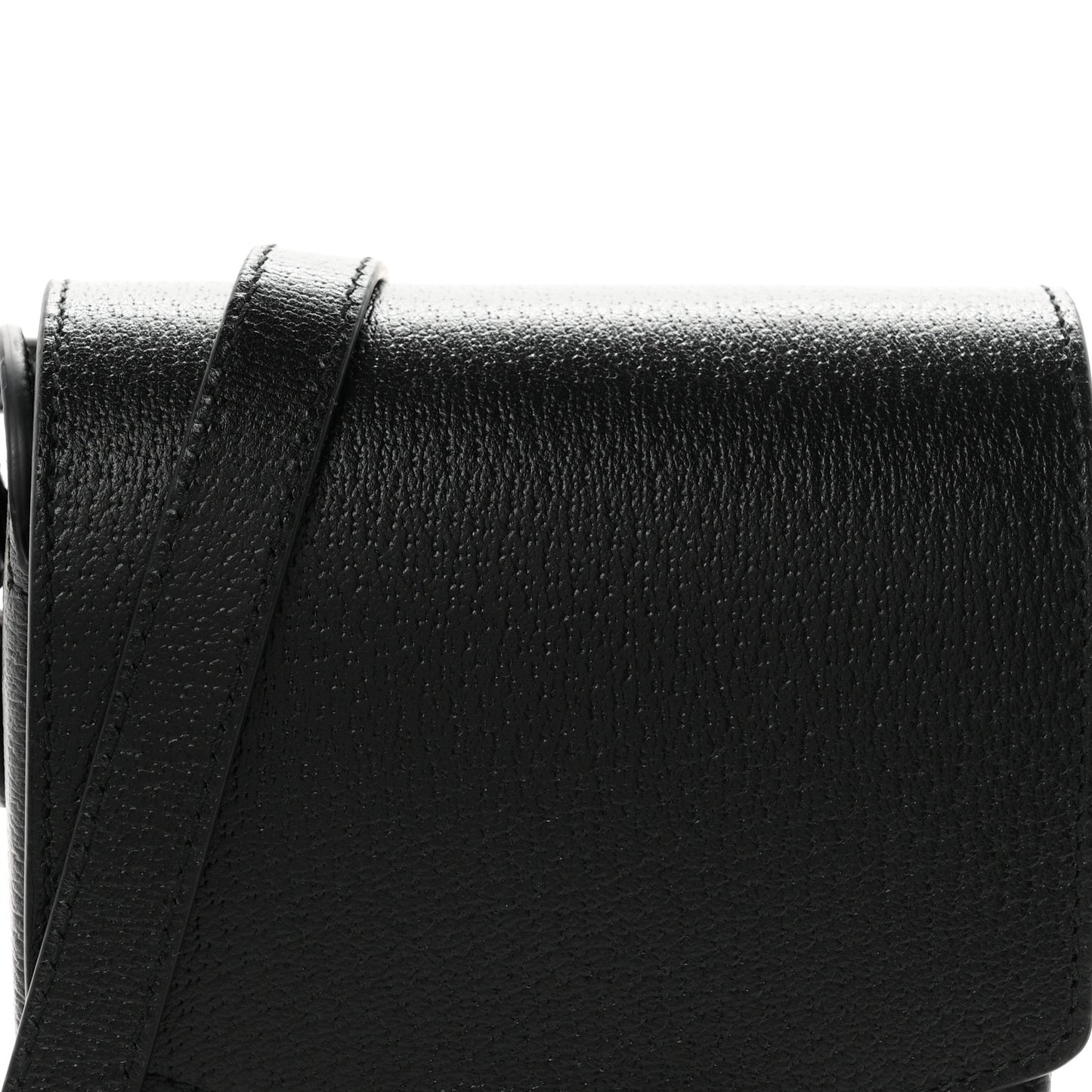 Dollar Calfskin Vertical Horsebit 1955 Crossbody Bag Black