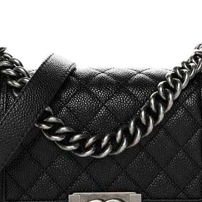 Chanel Caviar Quilted Small Boy Flap Black 7 of 9