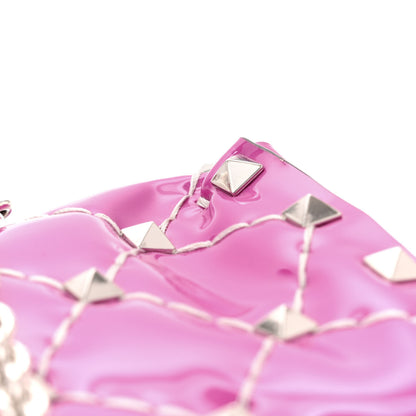 Valentino Garavani Patent Small Rockstud Spike Shoulder Bag Radiant Orchid 14 of 16