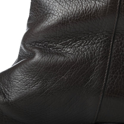 Chanel Calfskin Knee High Boots 39 Brown 10 of 11