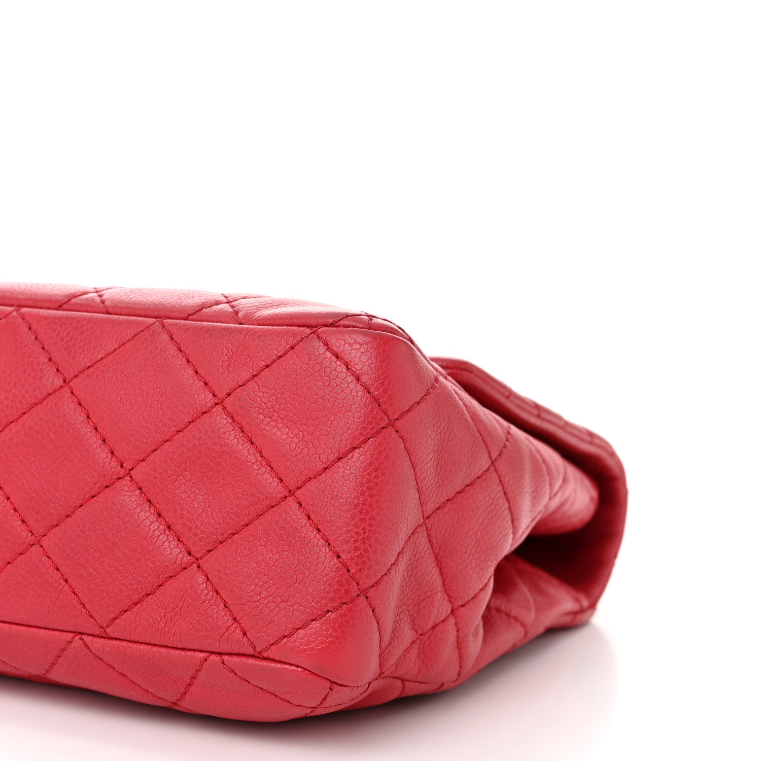 Chanel Caviar Quilted Jumbo Single Flap Fuchsia 10 of 10