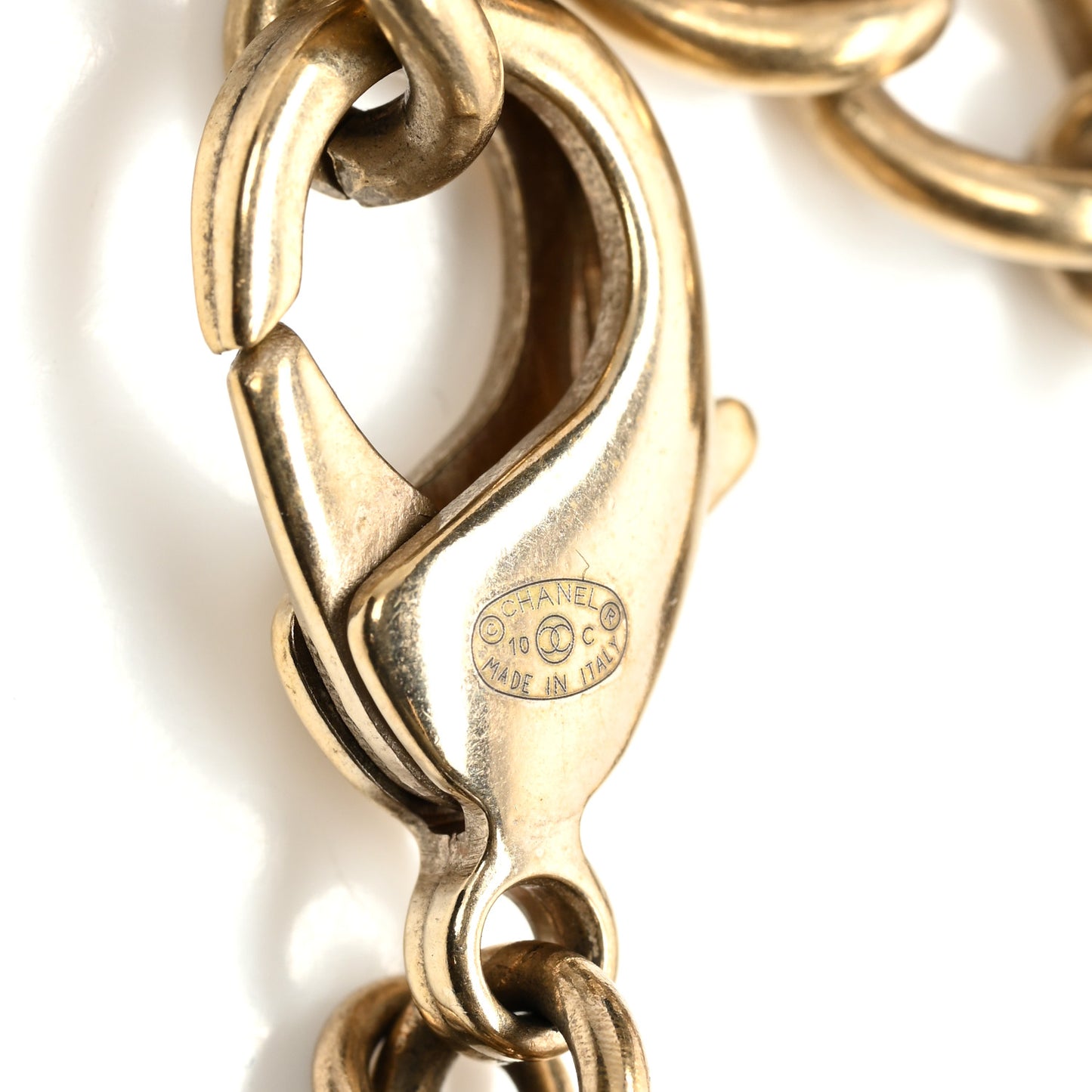 Pearl CC 100th Anniversary Coco Charm Necklace Black Beige Gold