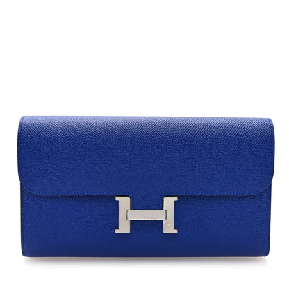 Hermes Epsom Constance Long Wallet Bleu Electrique 1 of 7