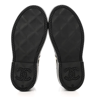 Chanel Rubber CC Print Boots 39 Black 5 of 9